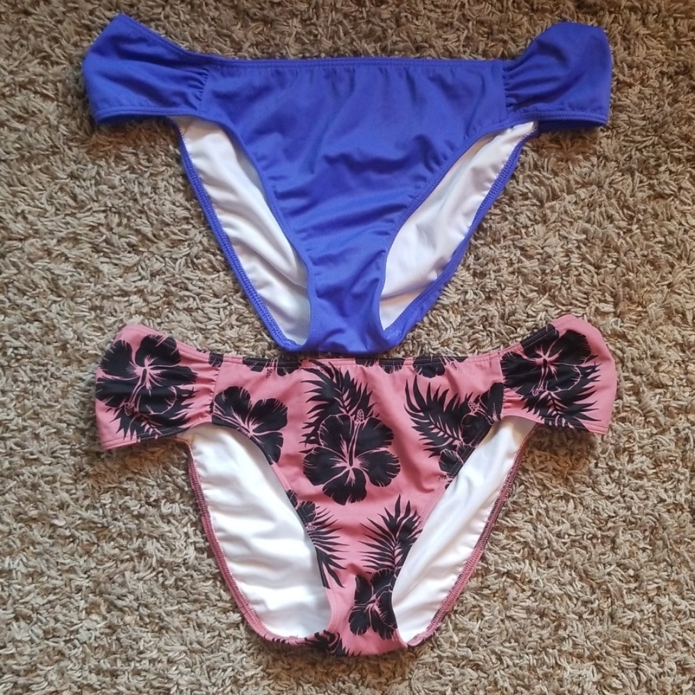 Two pairs of Vicoria's Secret Pink bikini bottoms